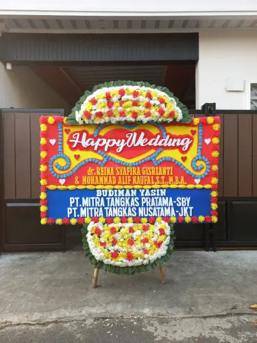 Papan Bunga Pernikahan kebon besar