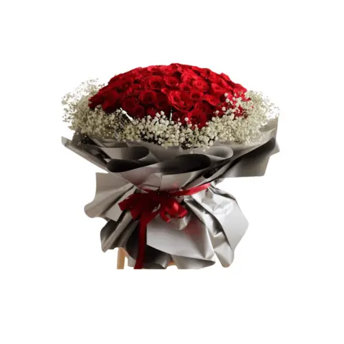 hand buket bunga kebon besar