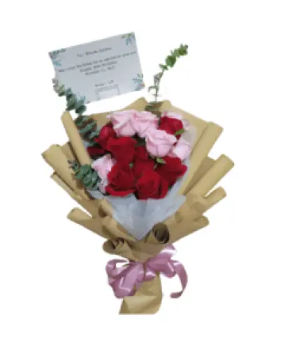 hand buket bunga kebon besar