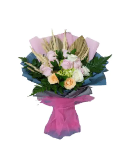 hand buket bunga kebon besar