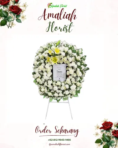 Krans Bunga Duka Cita kebon besar