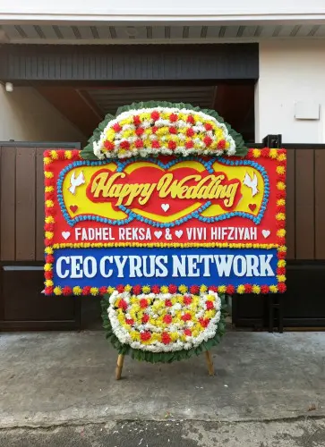 Papan Bunga Pernikahan kebon besar