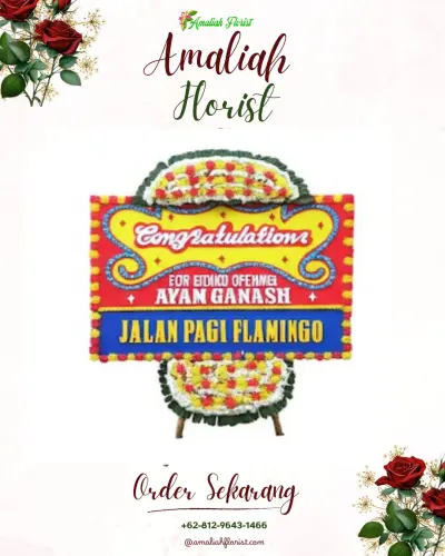 Bunga Papan Congratulation kebon besar